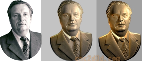 3d модели портретов людей для станков с  ЧПУ