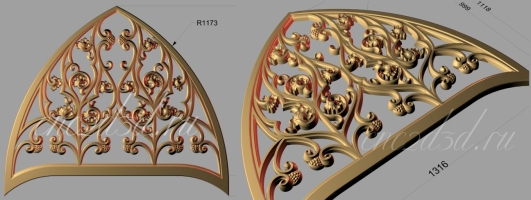 3d модели резных решеток для станков ЧПУ