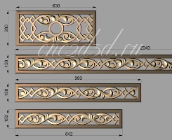 3d модели резных решеток для станков ЧПУ